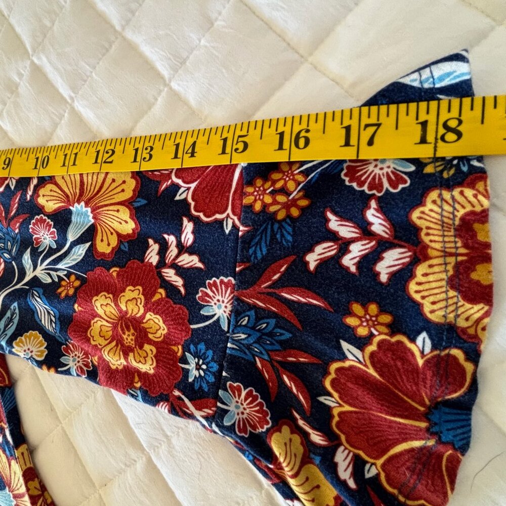 Ruby Rd. Fall Floral Shirt 3/4 Sleeve - Picture 8 of 12